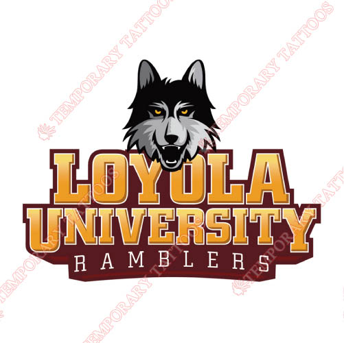 Loyola Ramblers Customize Temporary Tattoos Stickers NO.4905